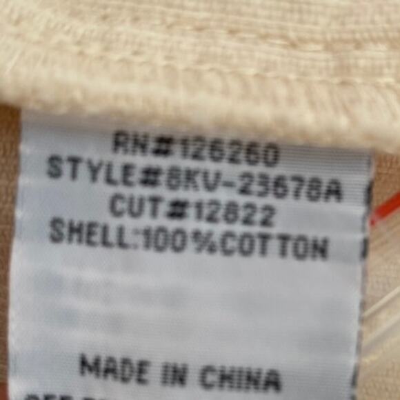 Velvet Heart Corduroy Shacket Shirt Jacket Women XL Cream Utility Western NWOT - Picture 7 of 8